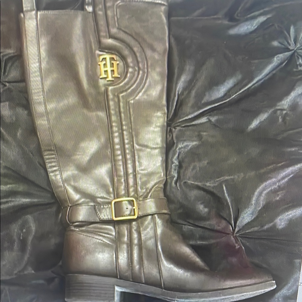 Tommy Hilfiger Women's Brown Heeled Boots